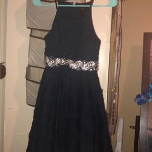 Dark Navy Blue Trixxi size 1 occasion dress short